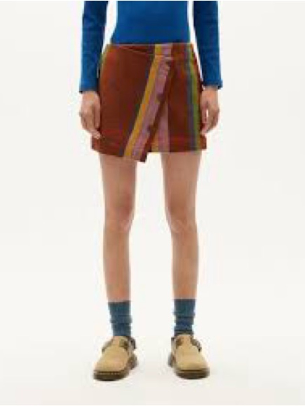Thinking Mu Iggy Skirt in Plaid Charlie Blanket Print Size 40 (US 8)